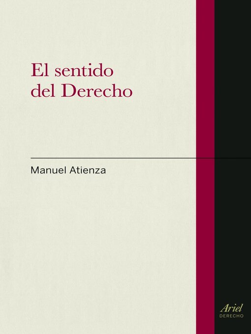 Title details for El sentido del  Derecho by Manuel Atienza - Available